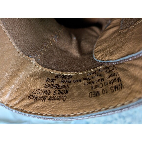 Croft and Barrow Ankle Boots Womens 10 Tower Brown Ortholite Inserts Buckles Zip - Picture 15 of 15